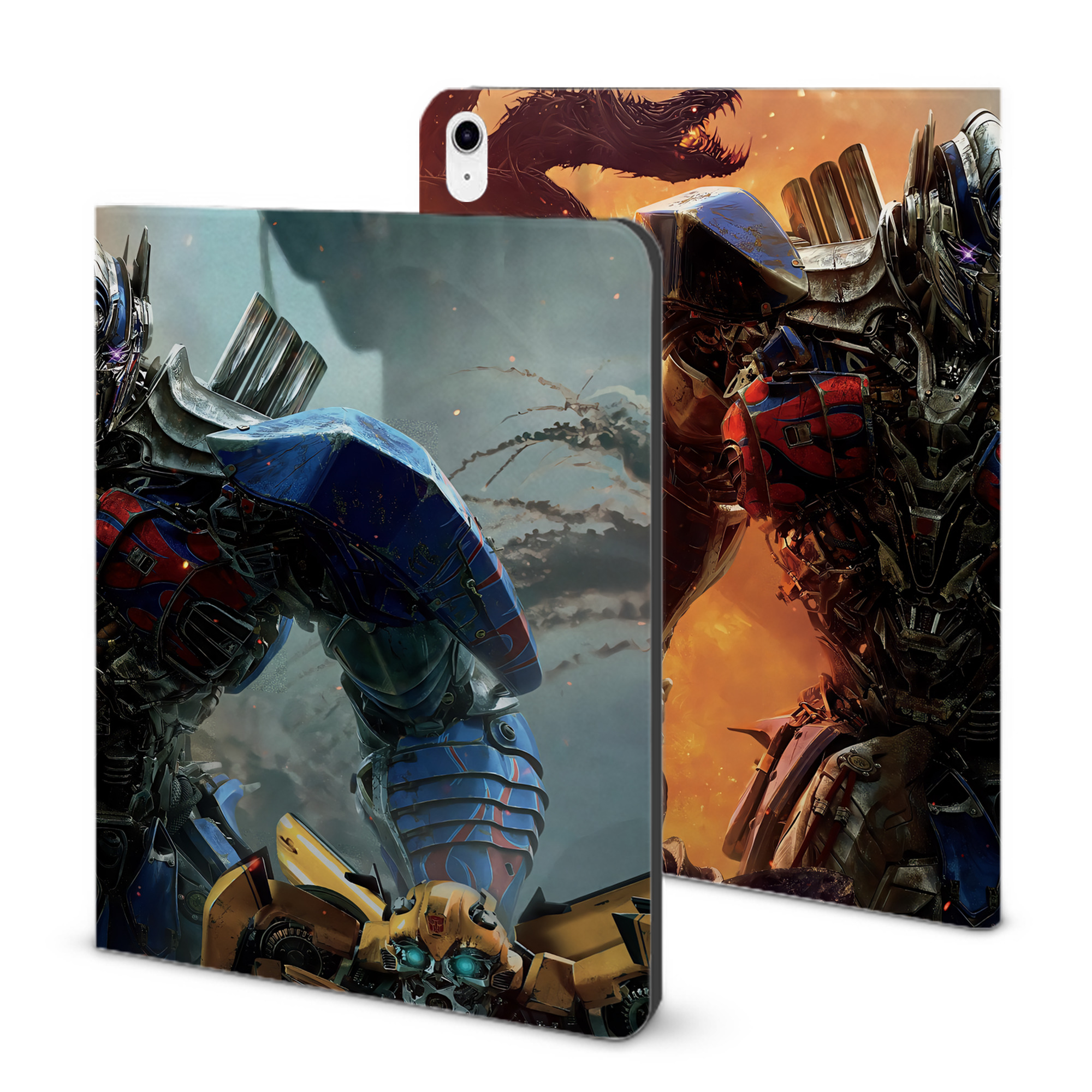 （画像用） Transformers トランスフォーマー IPad ケース ブック型 PUレザー TPU 耐衝撃 軽量 薄型 ペン収納なし 全面保護 IPad 各モデル対応